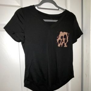 SHEIN cheetah v-neck